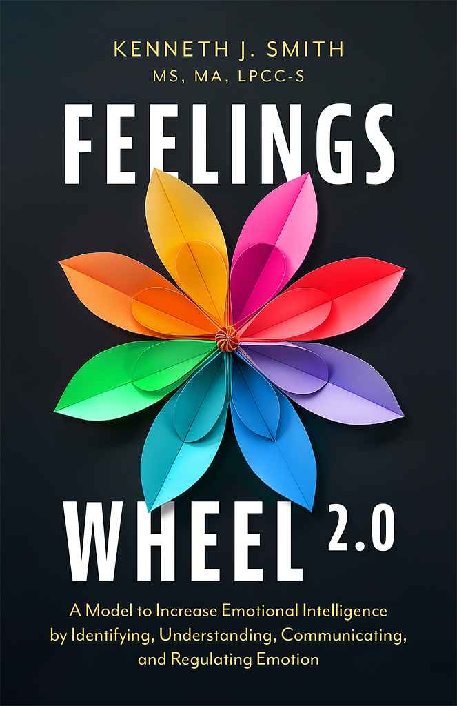 Feelings Wheel 2.0 book cover, by Andy M.